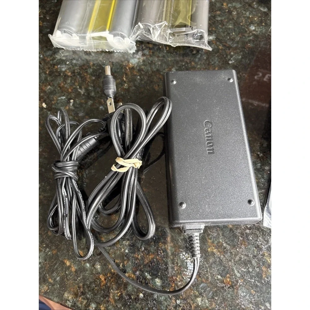 Canon Selphy CP1300 Wireless Color Photo Printer Black Tray AC Adapter, Paper